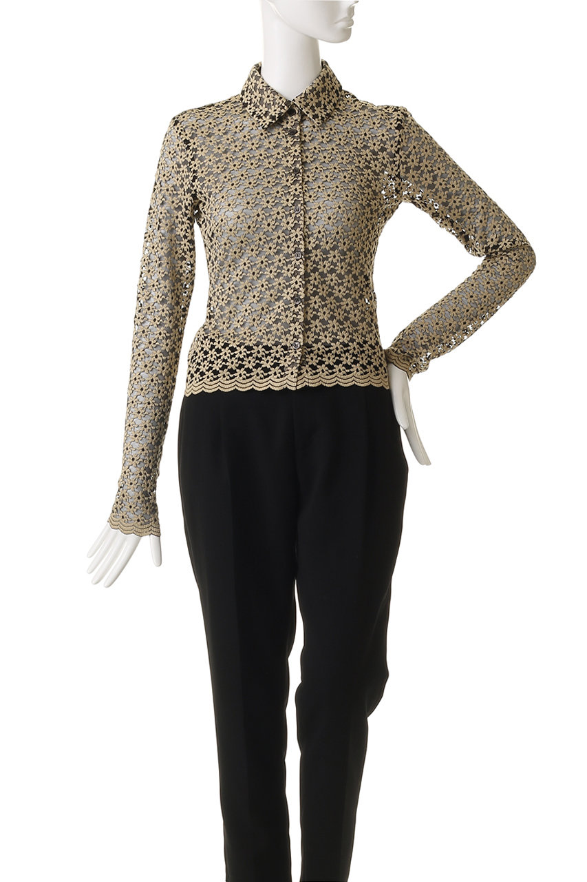 CLANE(クラネ)｜3D FLOWER LACE SHIRT/シャツ/MIX の通販｜ELLESHOP