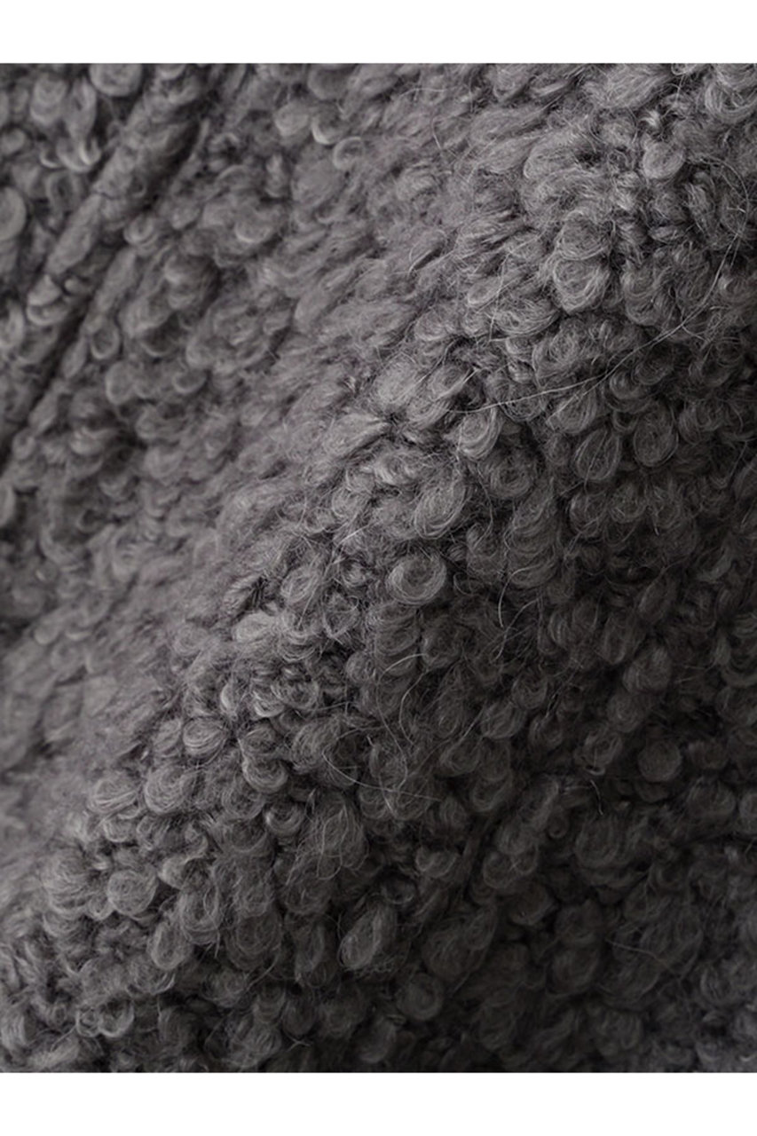 ETRE TOKYO(エトレトウキョウ)｜ビックカラーブークレPコート/グレー