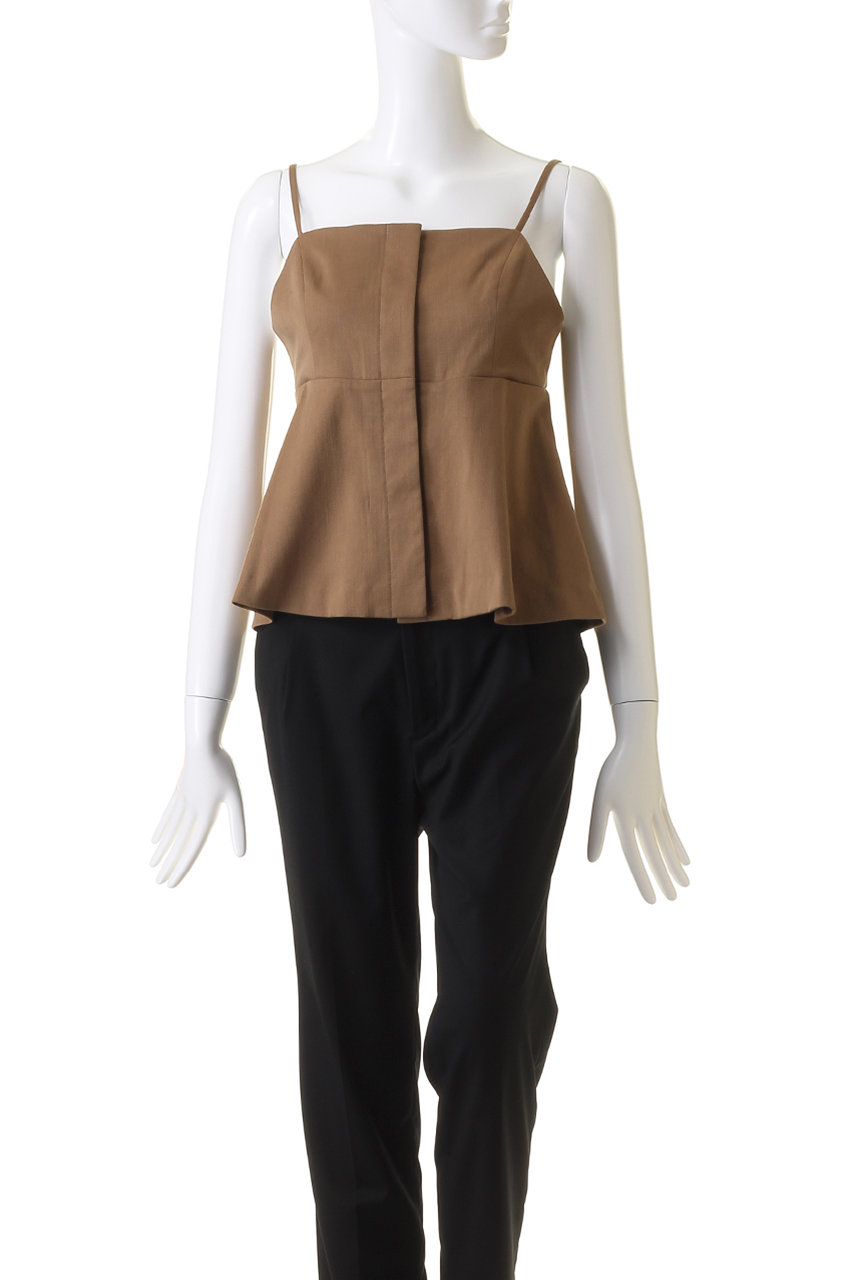 allureville(アルアバイル)｜デニムライクビスチェキャミ/キャメル の