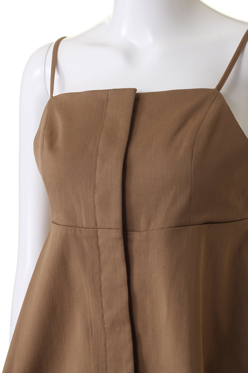 allureville(アルアバイル)｜デニムライクビスチェキャミ/キャメル の