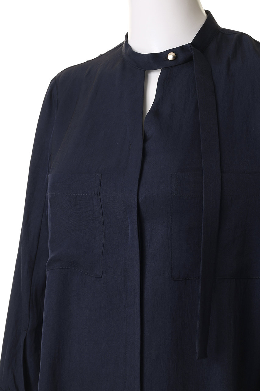 allureville(アルアバイル)｜フリュイドオーバーラップブラウス/オフ