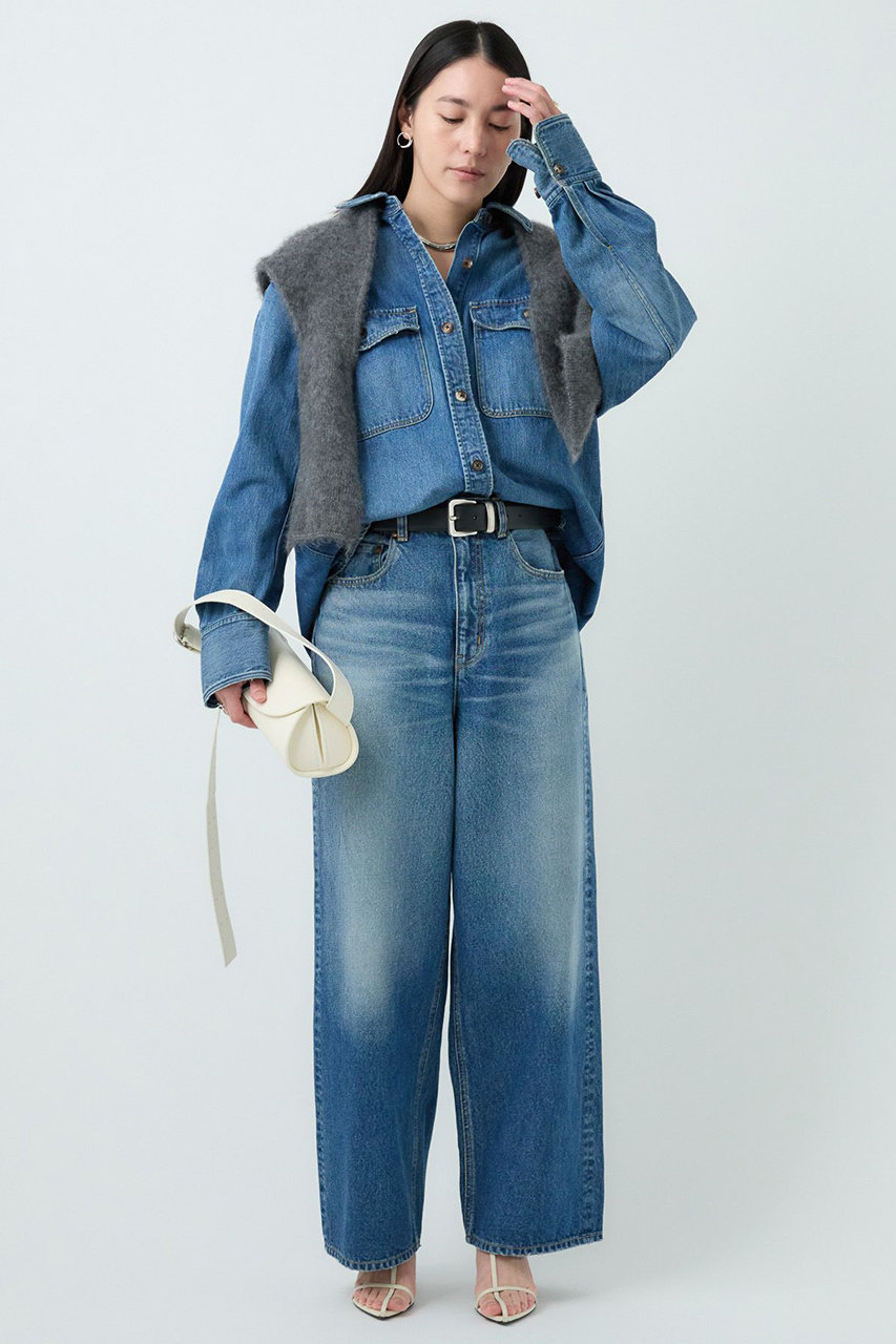 Chaos(カオス)｜【WHY NOT NOW】リバーランチデニムシャツ/ブルー の