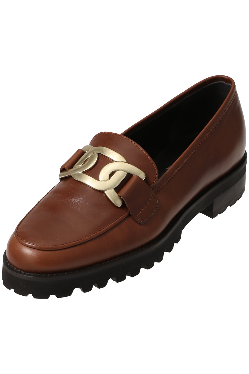 LucaGrossi(ルカ グロッシ)｜ラウンドチェーンローファー/ブラウン の