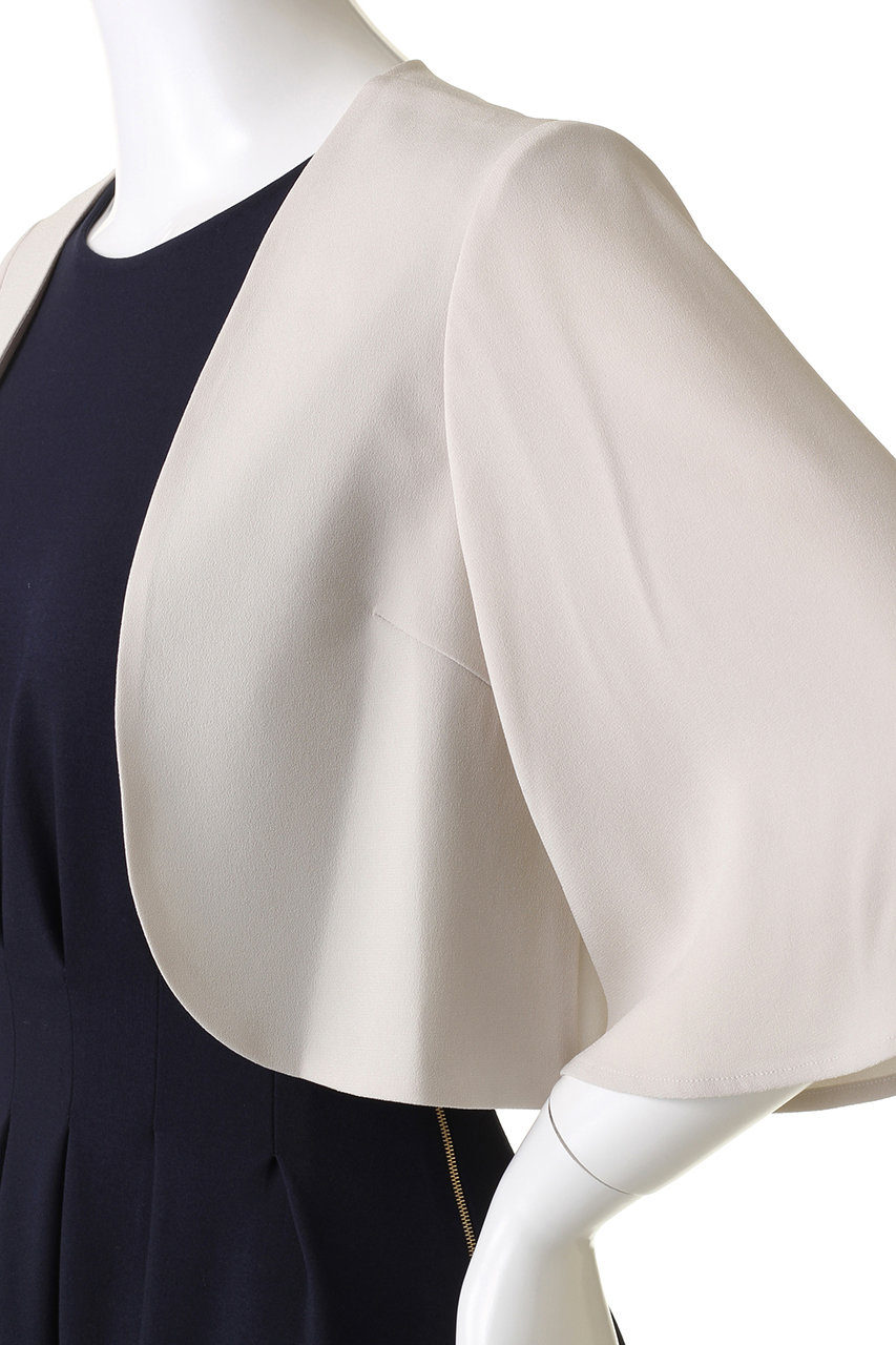 ANAYI(アナイ)｜バックサテンフレアスリーブボレロ/ベージュ の通販