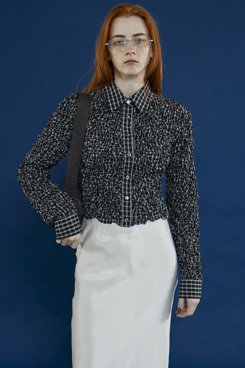 MAISON SPECIAL(メゾンスペシャル)｜Checkered Shirring Short Length