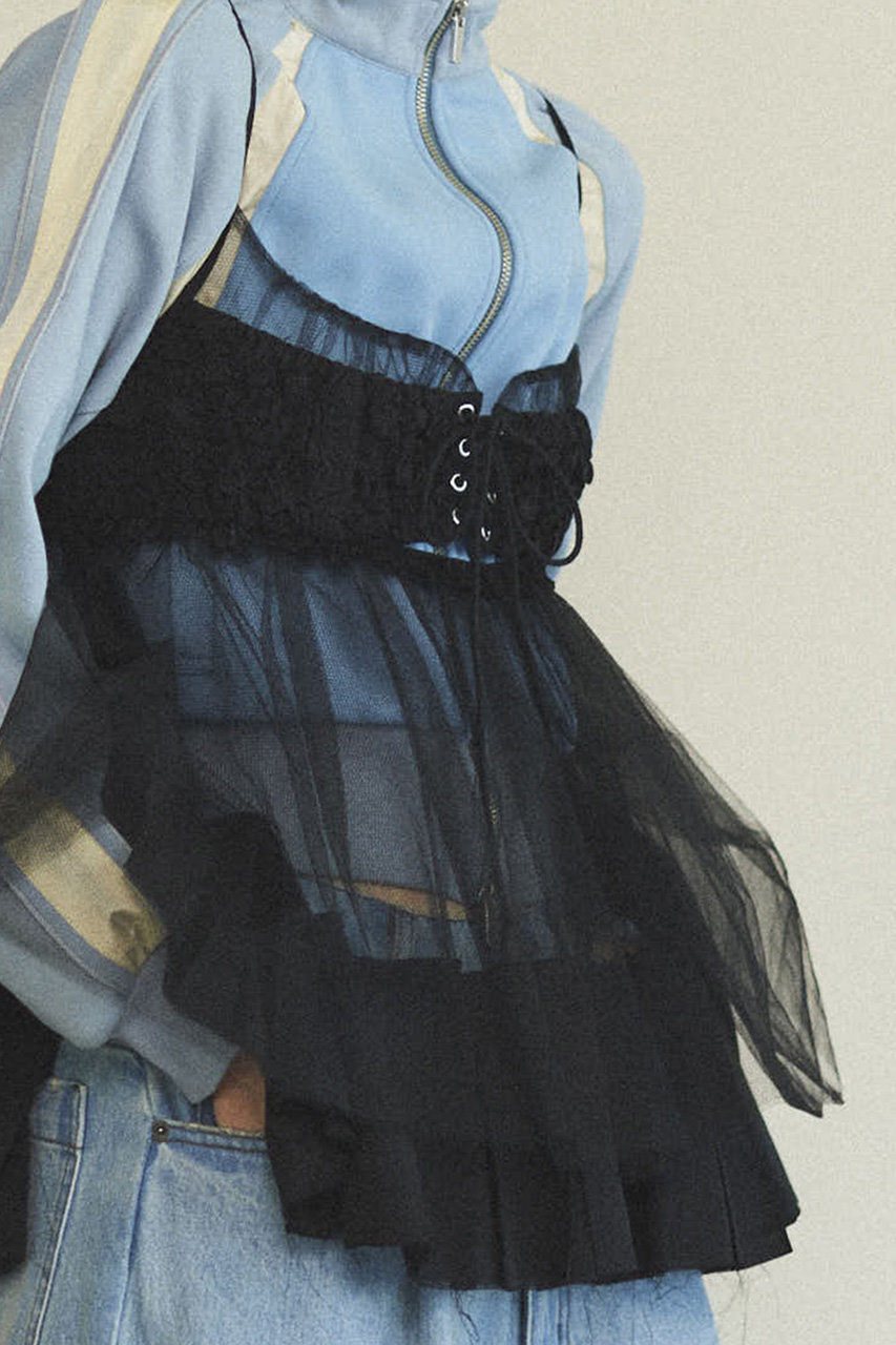 MAISON SPECIAL(メゾンスペシャル)｜See-through Tulle Tunic