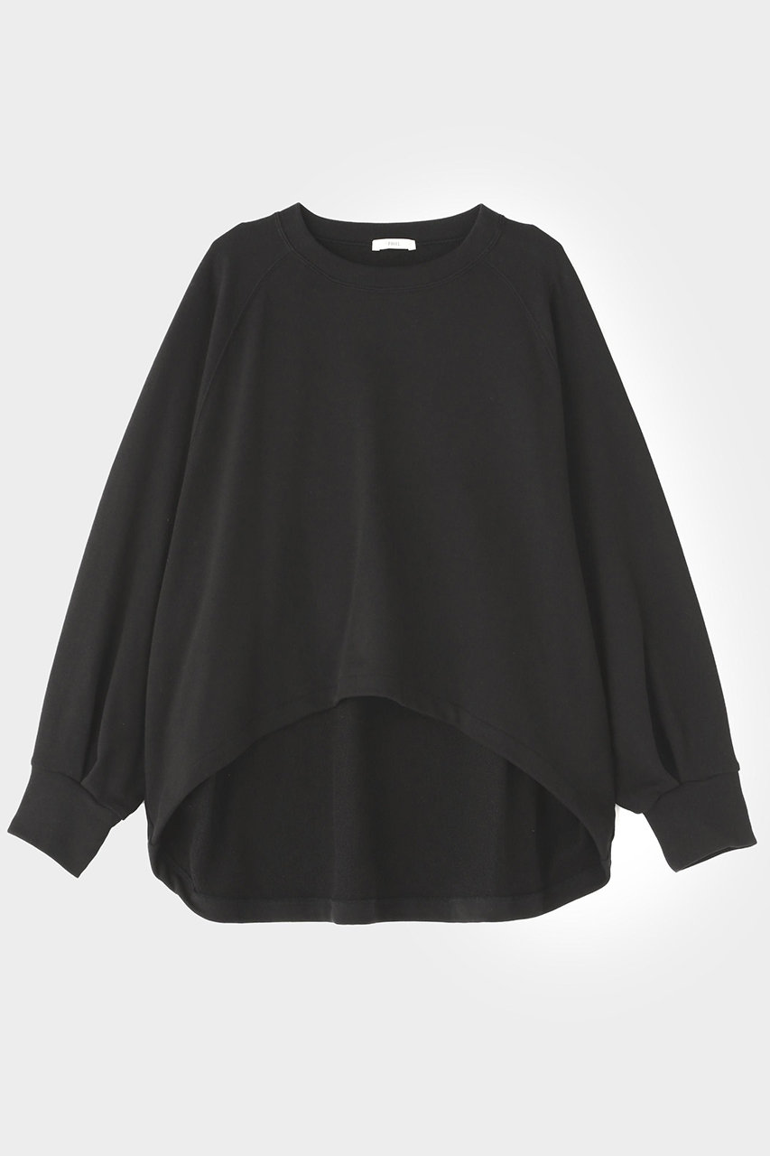 LE PHIL(ル フィル)｜コンパクト裏毛ショートプルオーバー/ブラック の