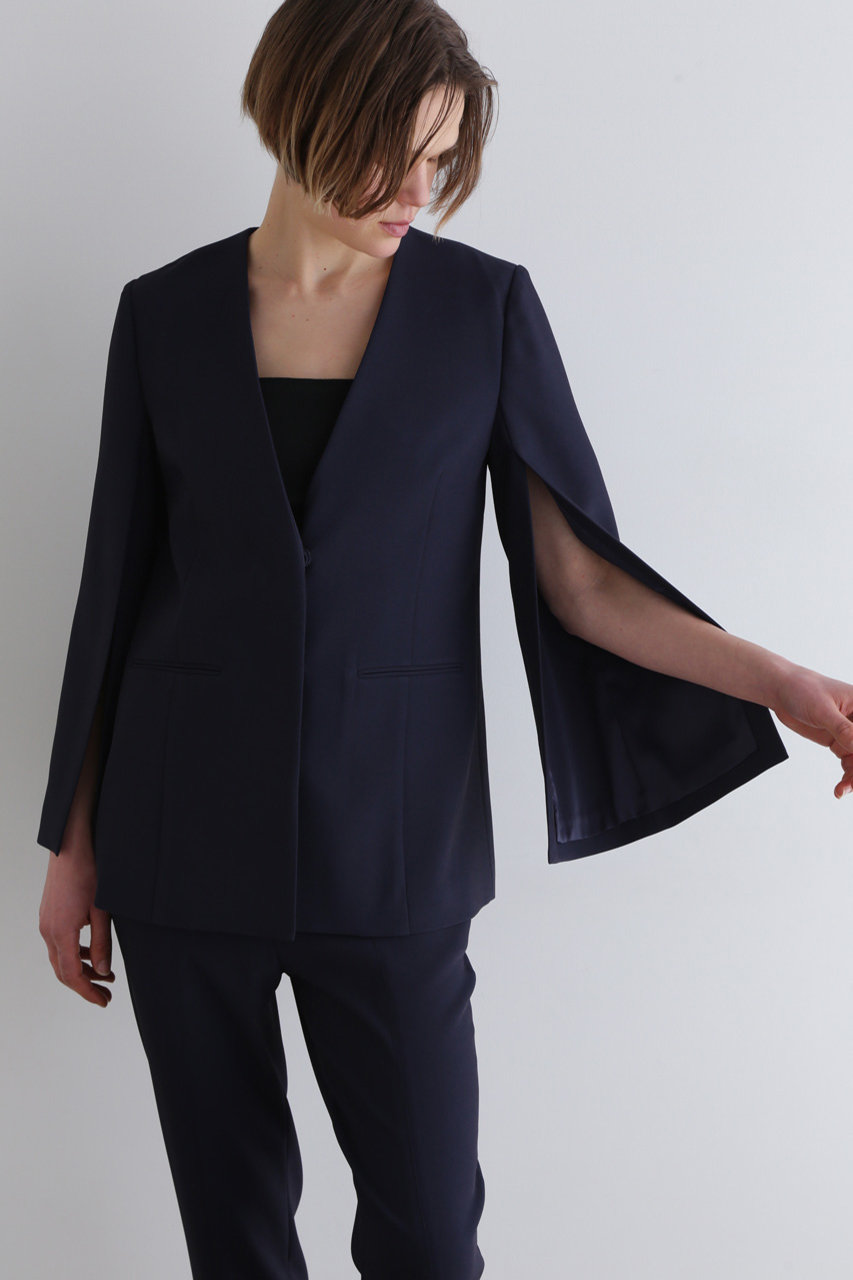 LE PHIL(ル フィル)｜2WAYツイルスリットジャケット/ネイビー の通販