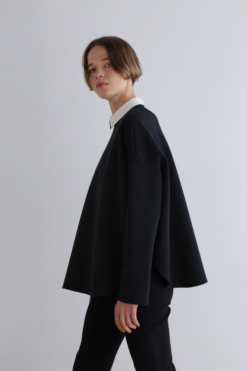 LE PHIL(ル フィル)｜スキューバダンボールブラウス/ブラック の通販