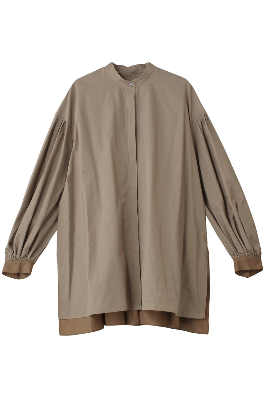 LE PHIL(ル フィル)｜タイプライターギャザーバイカラーブラウス