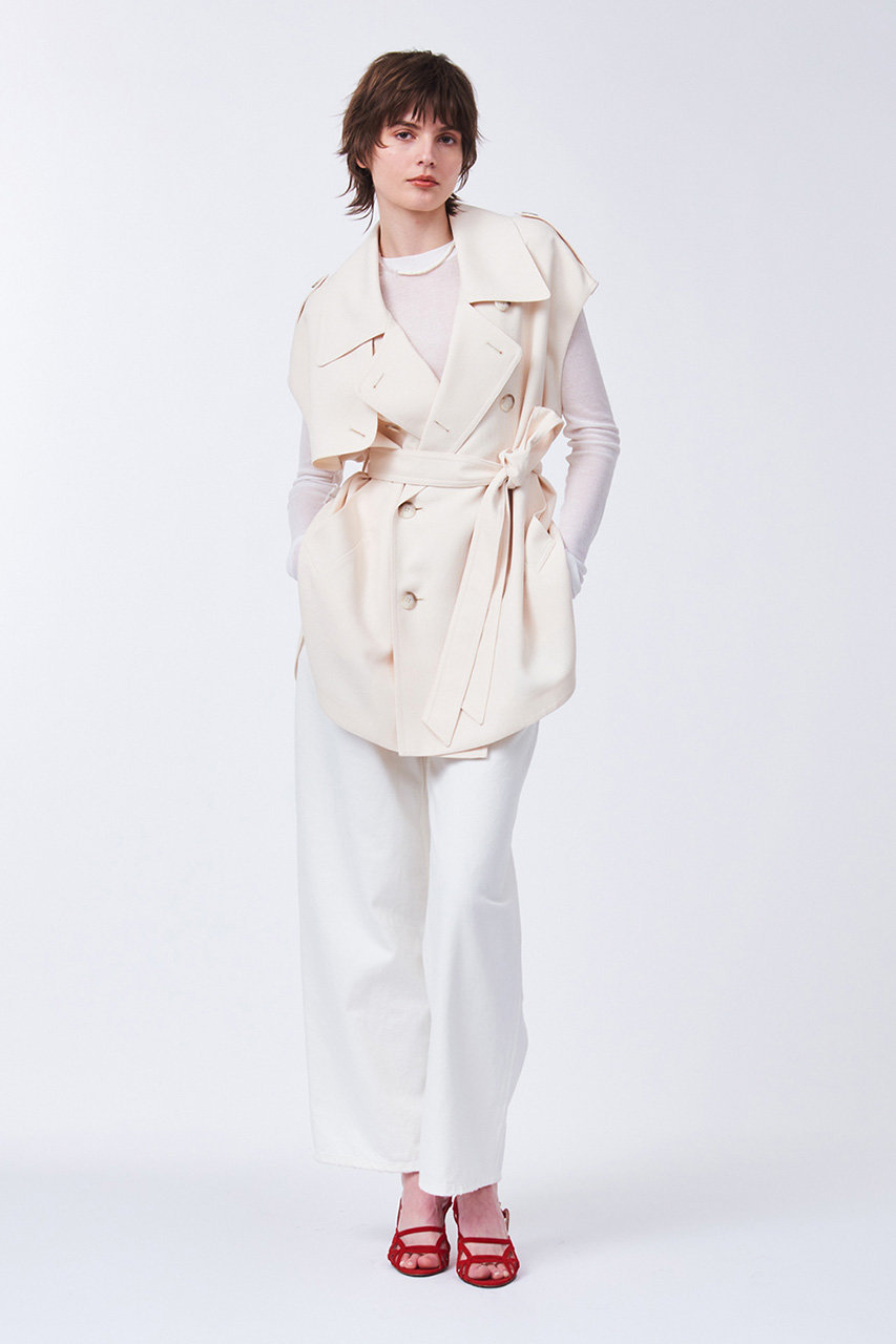 STUNNING LURE(スタニングルアー)｜トレンチポンチョ/オフホワイト の