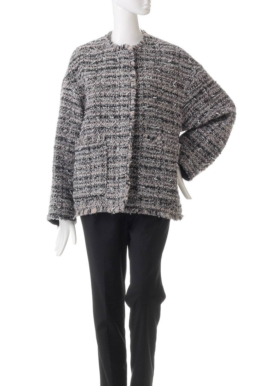 DEPAREILLE(デパリエ)｜ミックスヤーンツイードジャケット/オフ