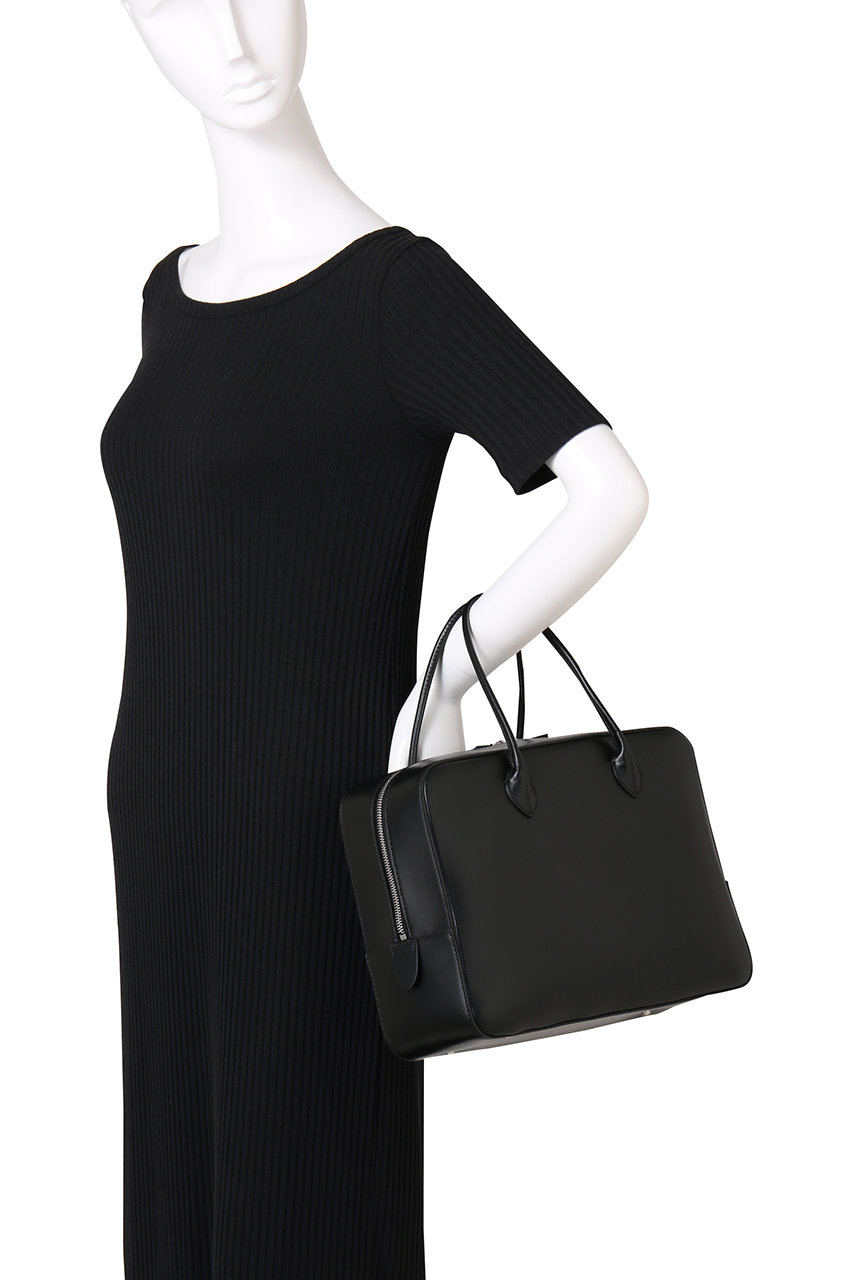 MAISON CANAU(メゾン カナウ)｜SMOOTH BOX-BOSTON(L)/ブラック の通販