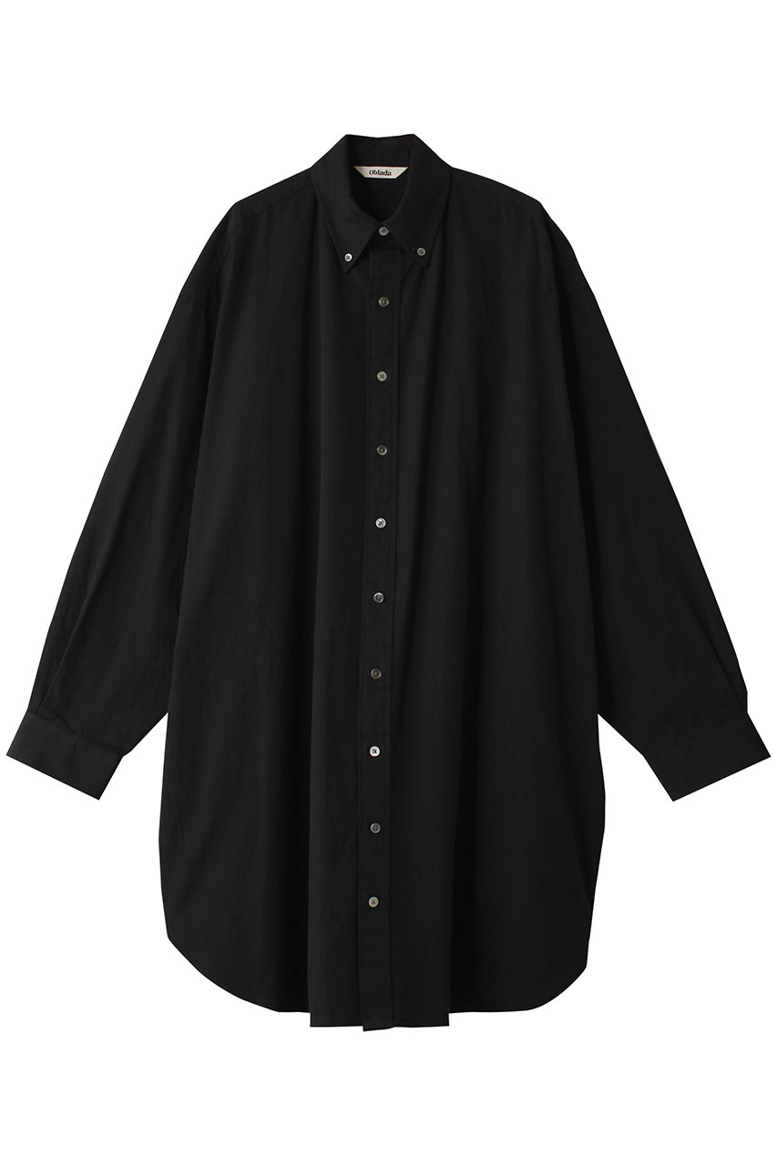 Oblada(オブラダ)｜IVY ビッグシャツ/ブラック の通販｜ELLESHOP