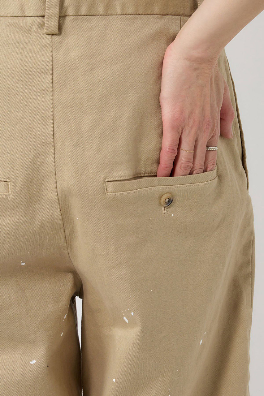 BRILL(ブリル)｜ペイントチノパンツ/ベージュ の通販｜ELLESHOP・(エル