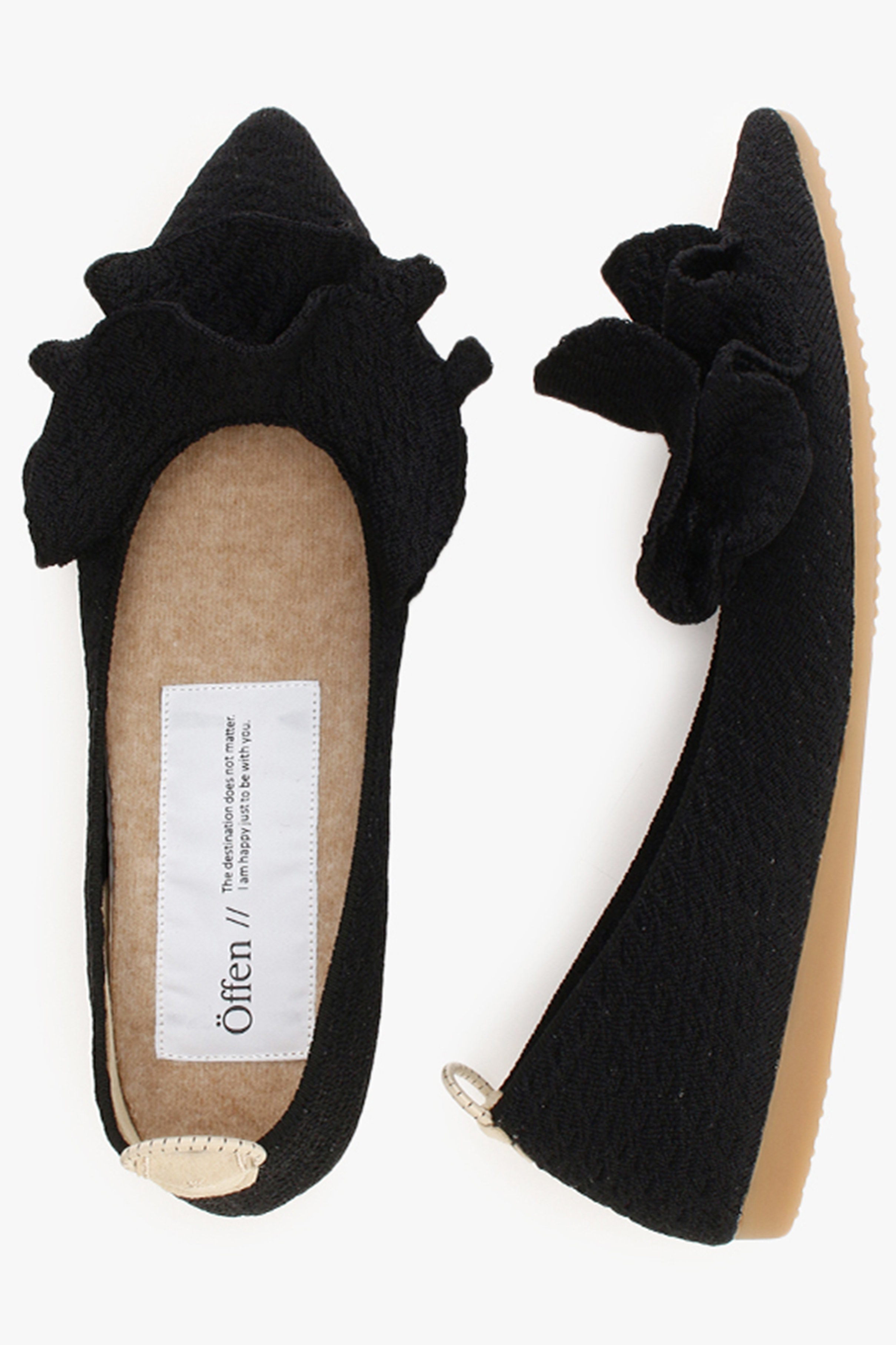 Offen(オッフェン)｜pointed-FRIN/BLACK の通販｜ELLESHOP・(エル