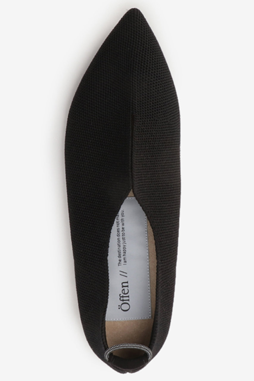 Offen(オッフェン)｜pointed-SLIT SIMP/BLACK の通販｜ELLESHOP・(エル
