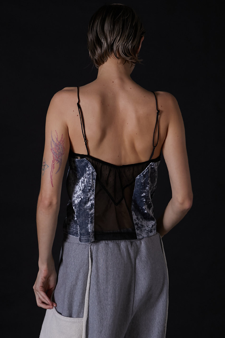 PRANK PROJECT(プランク プロジェクト)｜クラッシュベロアレースキャミ