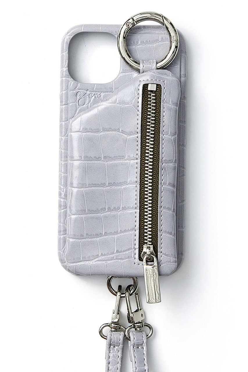 ajew(エジュー)｜iPhone12/12pro ajew cadenas croco zipphone case