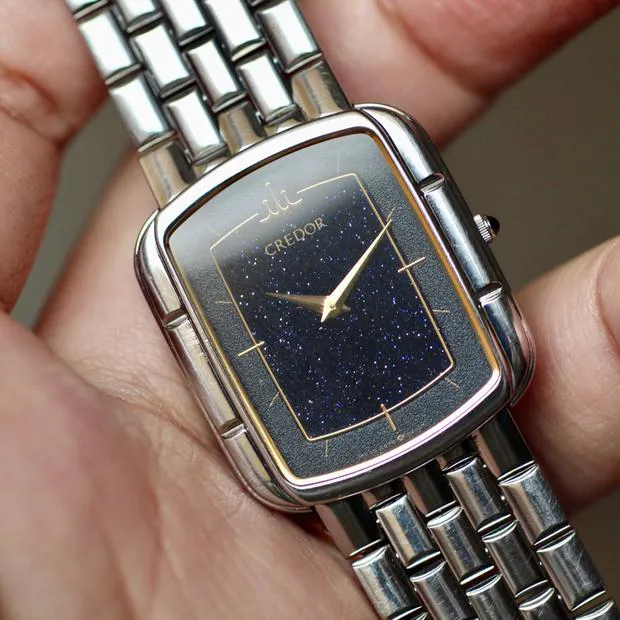 Seiko Credor 5A74-5180 Stainless steel Blue 1980 | Dealer | EveryWatch