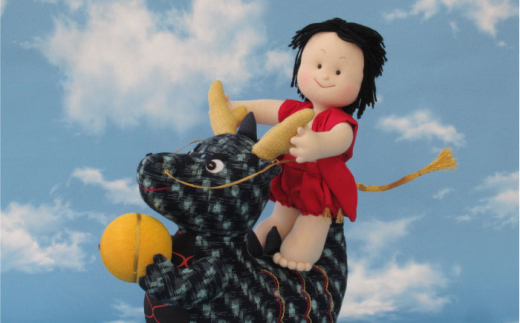人形 手造り布人形 みの里 「dragon : issa」 人形 工芸品