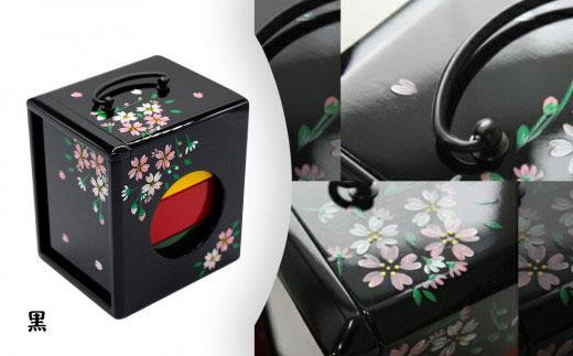 お弁当箱「遊山箱」（桜柄）【ピンク】3段重ねの木製 - 徳島県徳島市