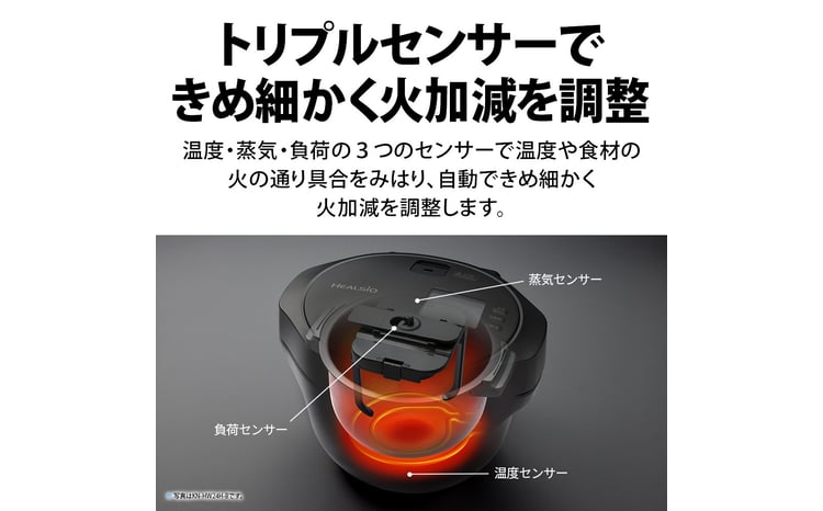 U117 SHARP ヘルシオ ホットクック KN-HW24H-W（プレミアムホワイト