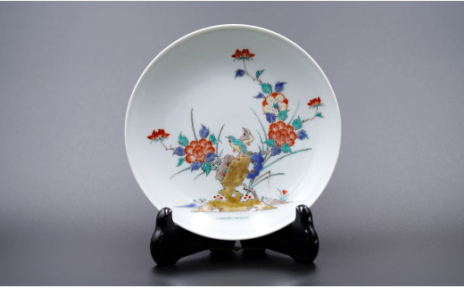 柿右衛門窯作 額皿（5寸）牡丹鳥文 A90-12 - 佐賀県有田町｜ふるさと