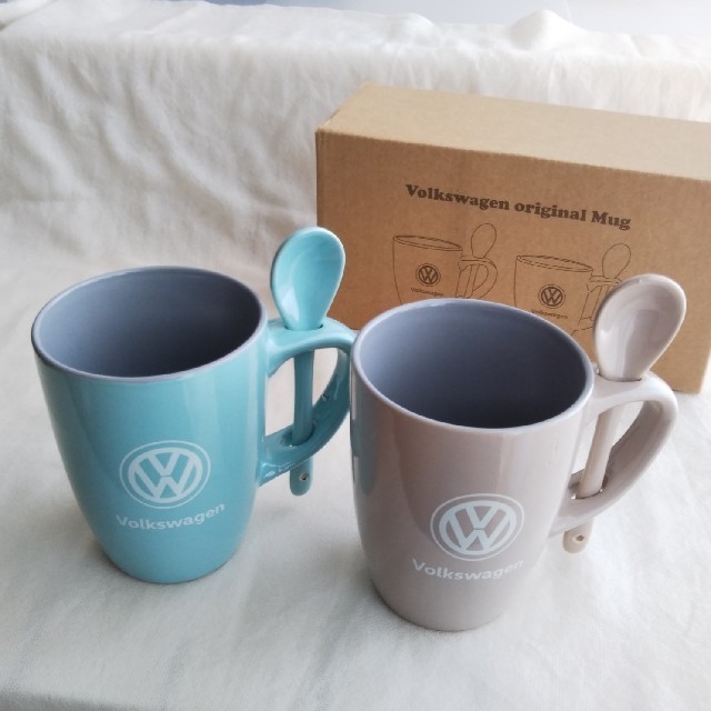 Volkswagen - フォルクスワーゲン ノベルティ スプーン付マグカップ2個