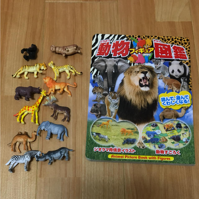 動物 フィギュア 図鑑 フィギュア 12体付きの通販 by たゆした｜ラクマ