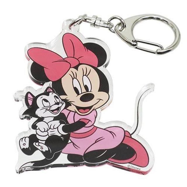 新品 ミニーマウス アクリル キーホルダー ミニー＆フィガロの通販 by