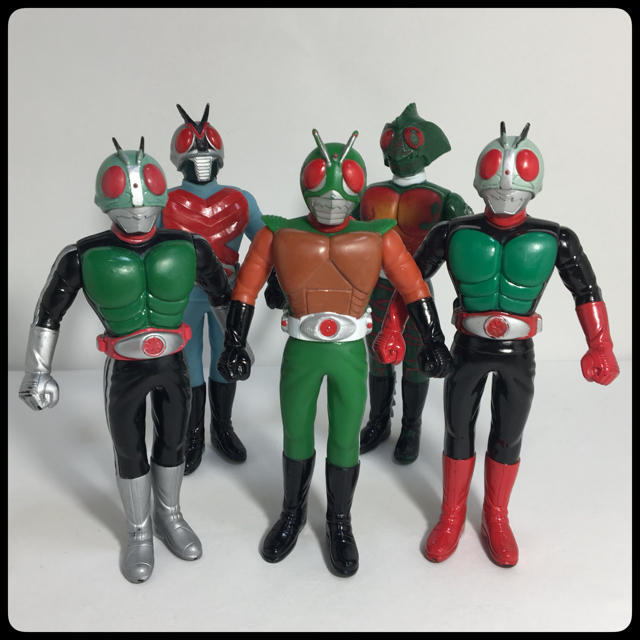 BANDAI - 『1989年製 仮面ライダーソフビセット』の通販 by 駄菓子