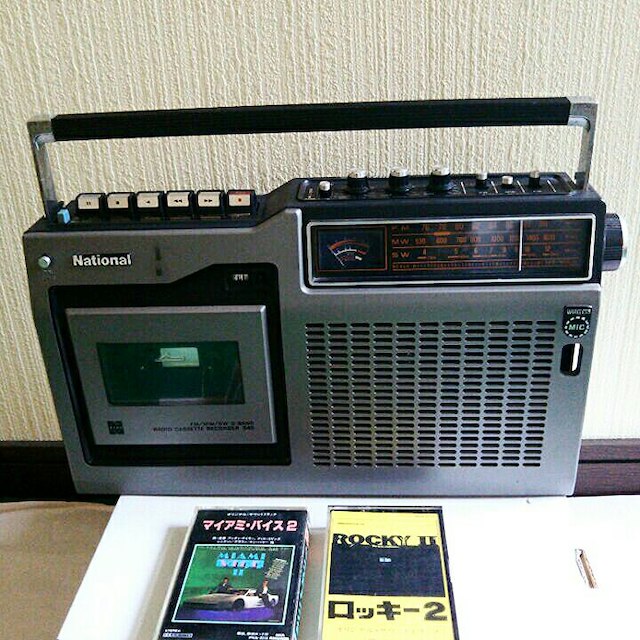 昭和レトロ ナショナル カセットテープ レコーダー RQ-545 中古品 現状