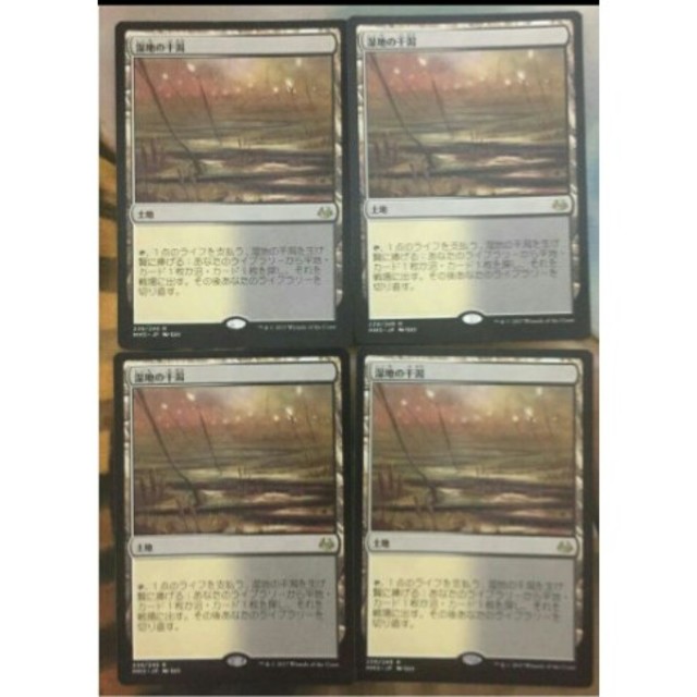 湿地の干潟 ZEN版 英語FOIL 4枚セット 湿地の干潟 ZEN版 英語