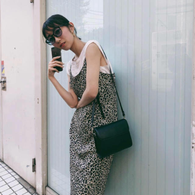 moussy - moussy レオパードキャミソールワンピースの通販 by ⑅◡̈*'s