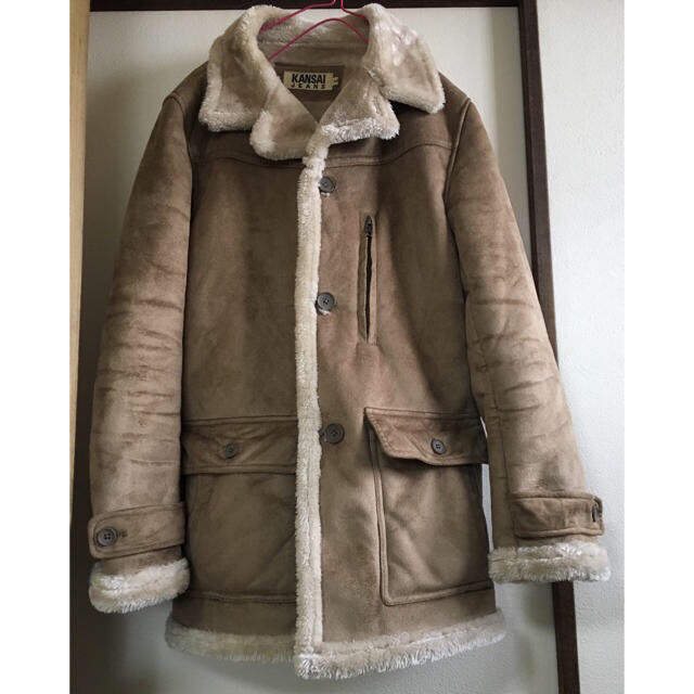 Kansai Yamamoto - used 90'S KANSAI JEANS フェイクムートンコートの