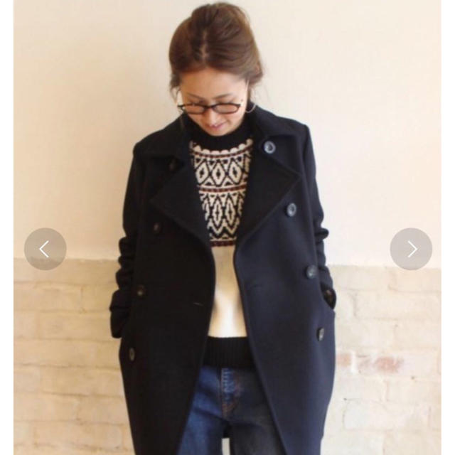 フレームワークFRAMe WORKの大人気ハミルトンPコート紺38状態最良の