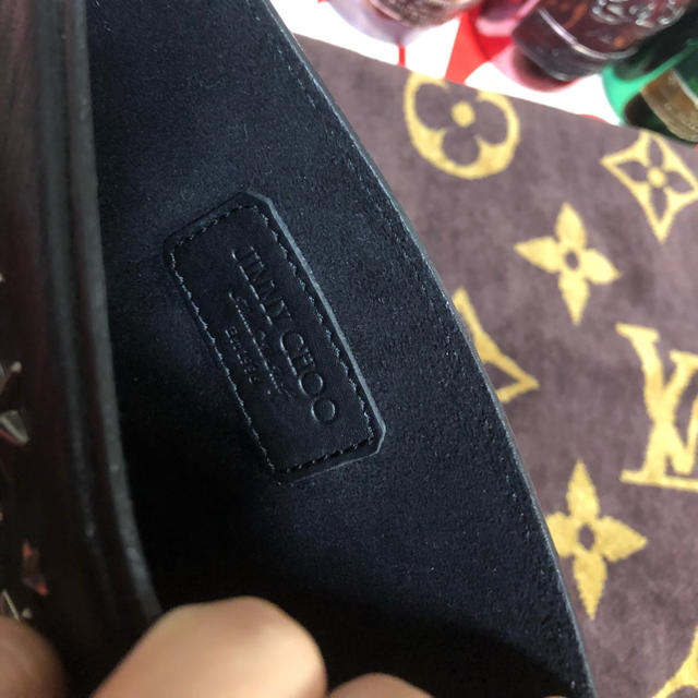 Jimmy Choo ジミーチュウ レザー スタースタッズ iPadケース 黒 Jimmy