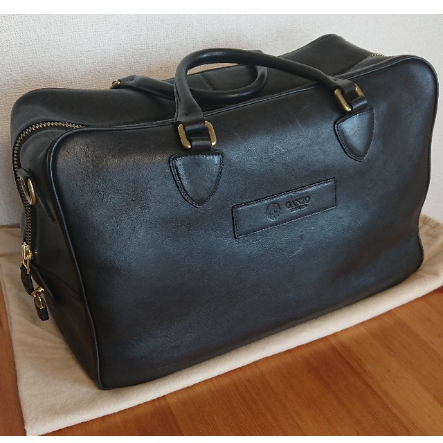 GANZO - 美品中古 ガンゾ GANZO ボストンバッグ 7QS-H 黒 ストラップ