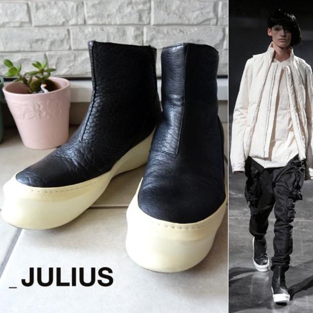 JULIUS - JULIUS リキッドソールブーツ 1 GLAY HISASHI着 厚底 レザー