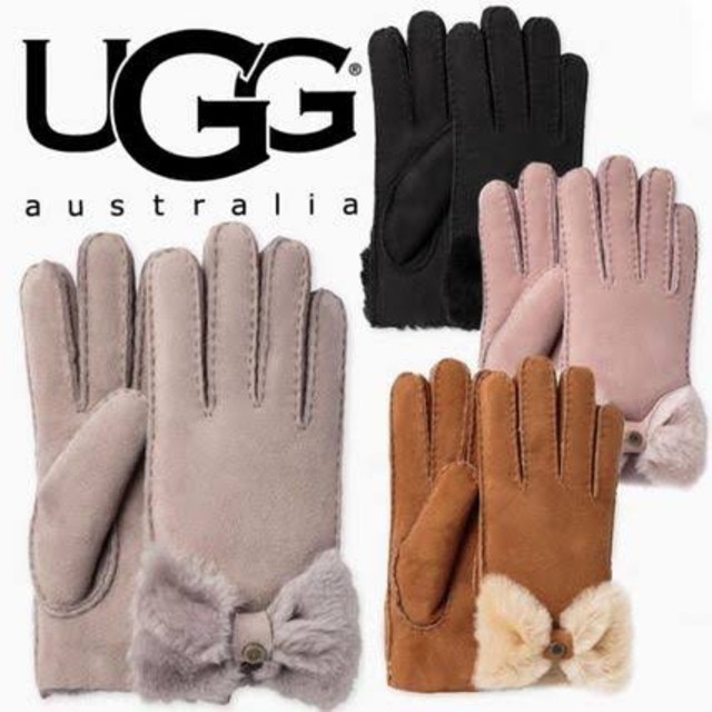 UGG - ugg 手袋 ムートン リボン 手袋の通販 by しゃけとら's shop