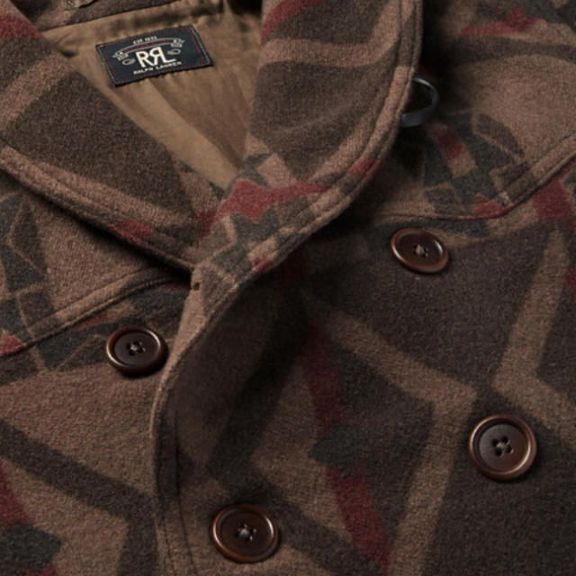 RRL - 新品*RRL*Ramsey*ウールブレンド ネイティブ柄 ピーコート*S の