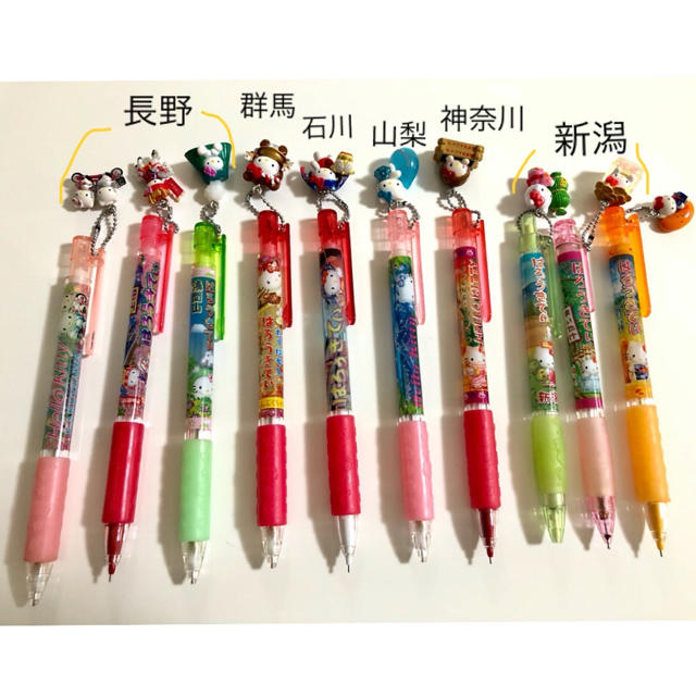 s*e様 ご当地Hello Kitty ボールペン8本シャープペンシル 2本 レ s*e様