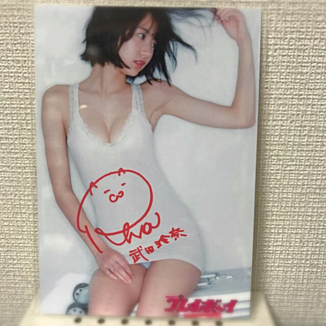 武田玲奈1st直筆サイン入り写真集「short」&サイン入り生写真、色紙の