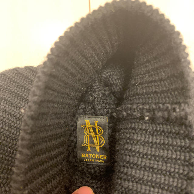 batoner タートルネックニット M BATONER ブルーグレー タートルネック