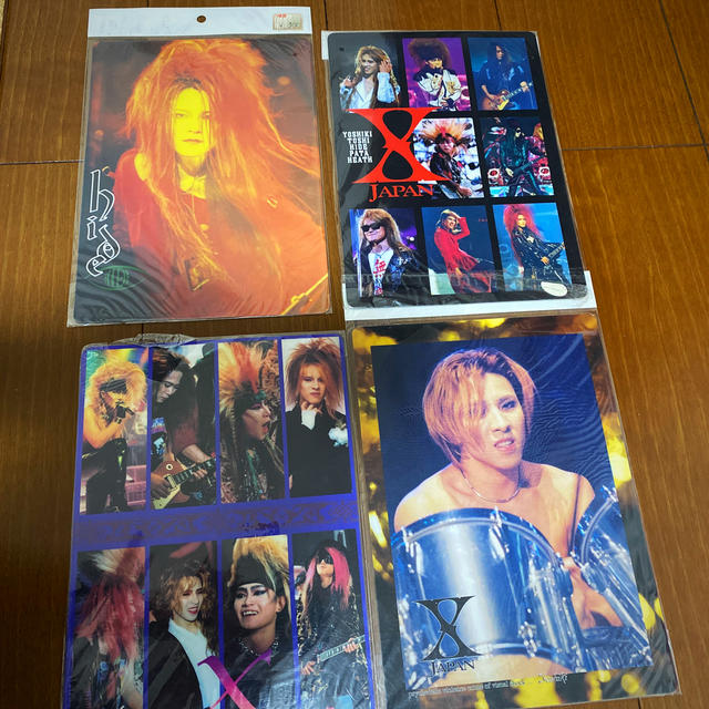 X JAPAN 下敷き 4枚の通販 by Haru's shop｜ラクマ