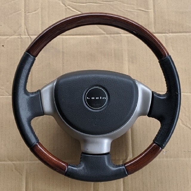 スズキ - 16年式 HE21S 初代ラパン ウッドステアリング インフレーター