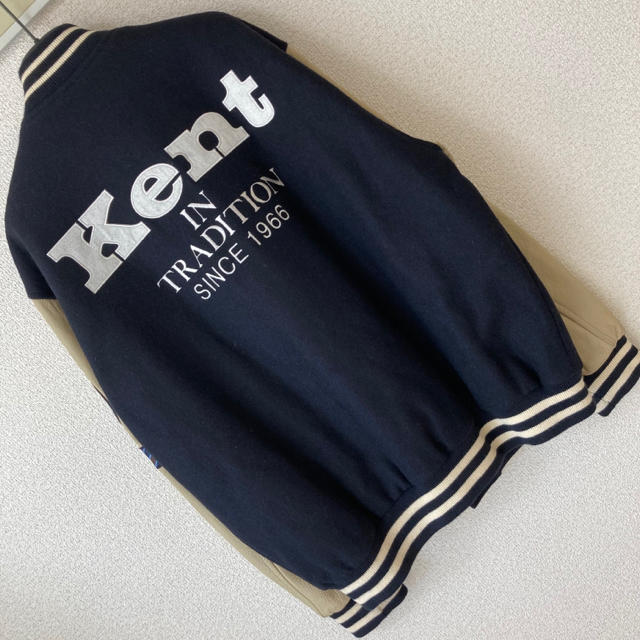 VAN Jacket - 良品◇KENT ケント◇袖革 レザー スタジャン ワッペン