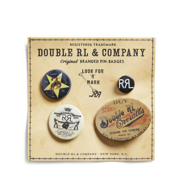 RRL - 新品*RRL*ロゴ ピンバッジ 4個セット* ダブルアールエルの通販