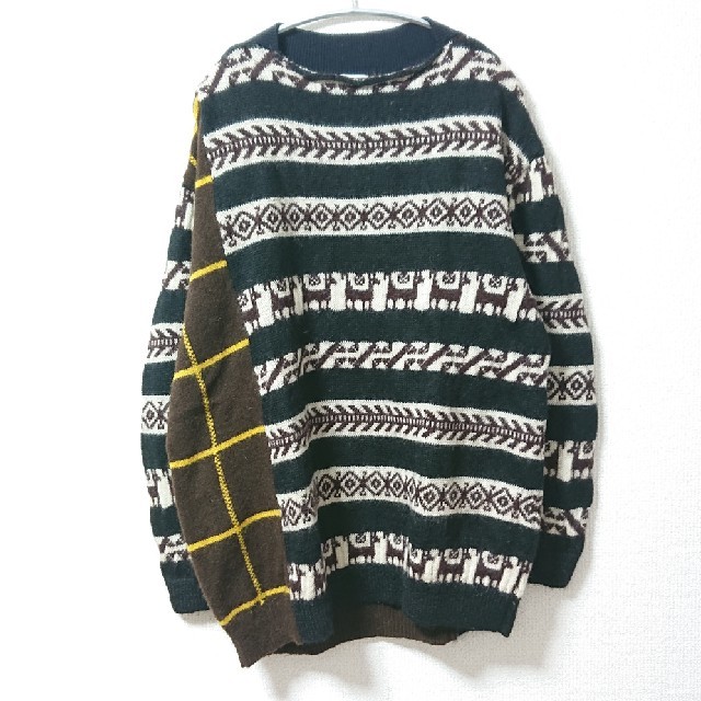 DRIES VAN NOTEN - dries van noten 17aw ニット セーター 切り替え